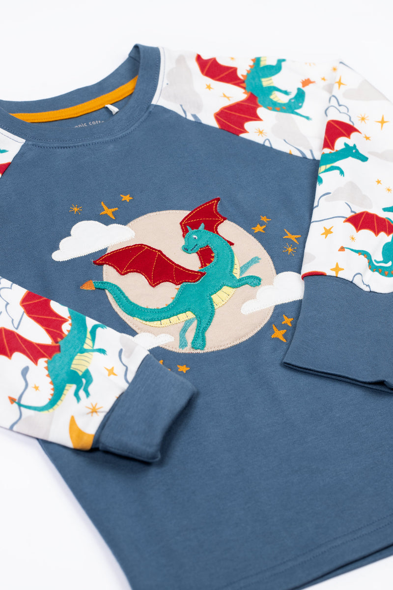 Children's Frugi Pyjamas:: Jamie Jim Jams Dragons Night Skies