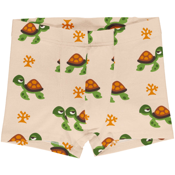 Maxomorra Organic Children's Boxer Shorts-  Turtles Boxers