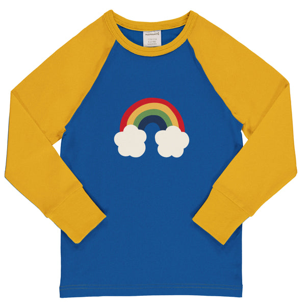 Maxomorra Organic Raglan Long Sleeved T-shirt - Rainbow