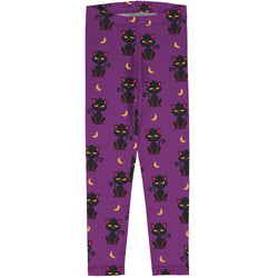 Maxomorra Organic Children's Leggings-Cat Leggings - Halloween