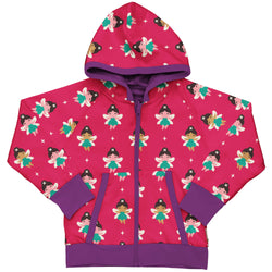 Maxomorra Organic Children's Hoody Cardigan - Fairy