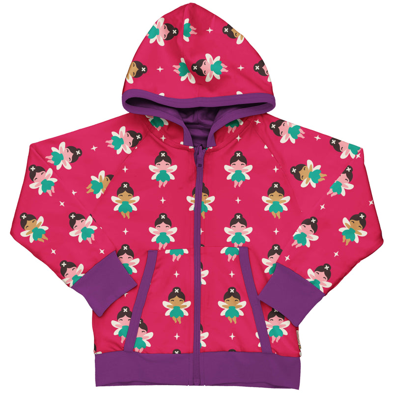 Maxomorra Organic Children's Hoody Cardigan - Fairy