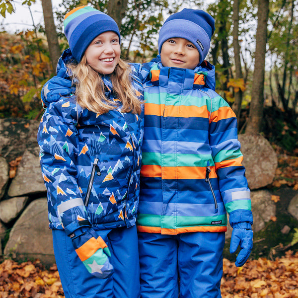 Kids Winter Coat - Atlas - Blue, Green, Navy, Orange, Villervalla Coat AW25
