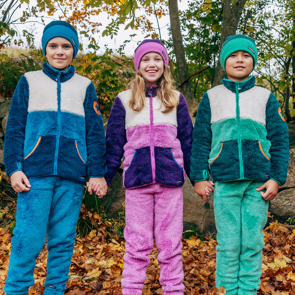 Kids Fleece-Pile Fleece Teddy Nautic/ Pacific - Villervalla Fleece