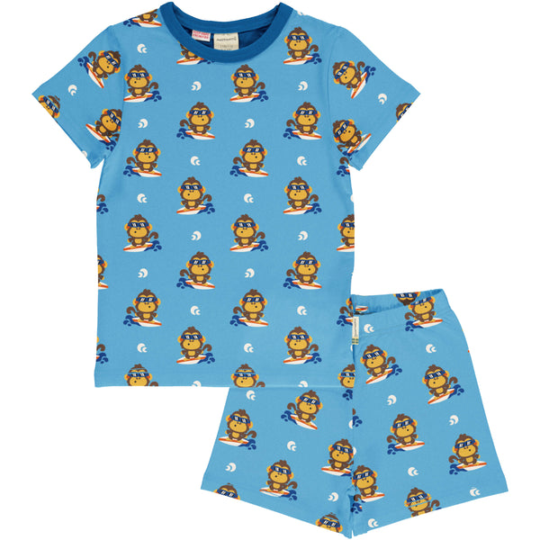 Maxomorra Organic Children's Pyjamas- Monkey Pyjama