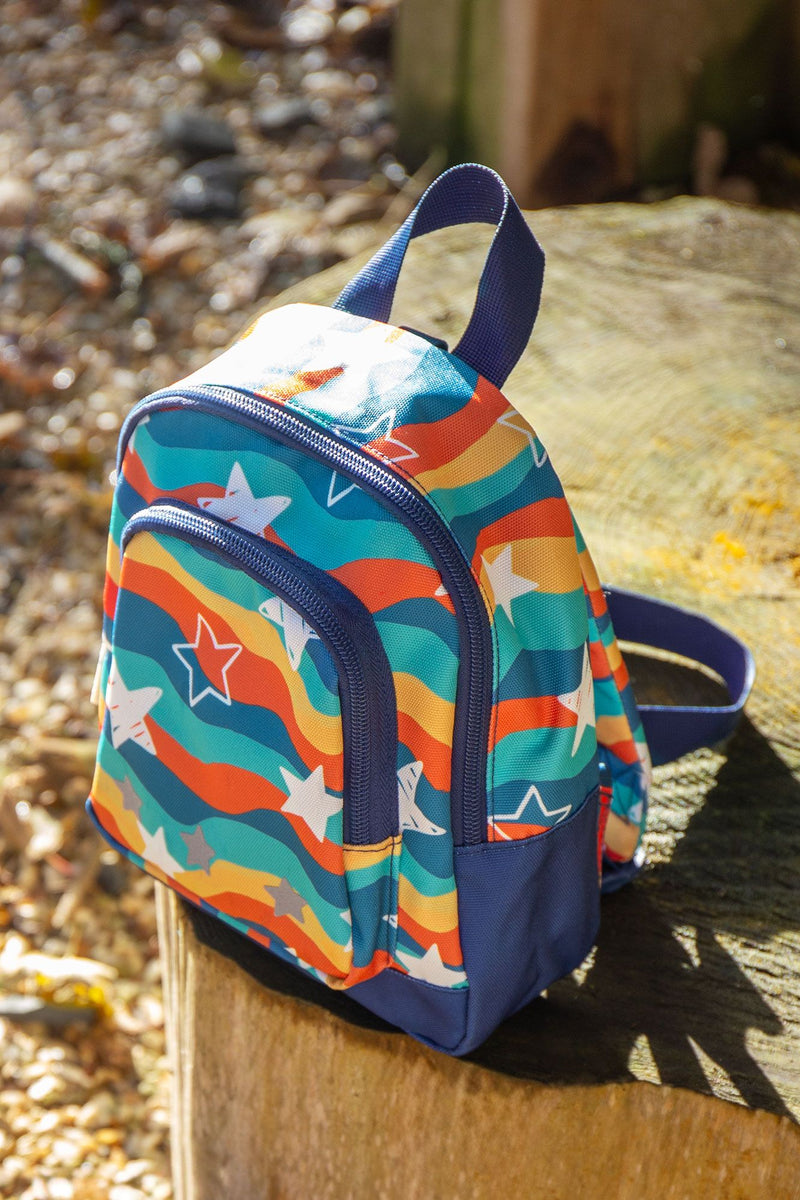 Rainbow Backpack with Rein for Children- Toddler Nursery Rucksack