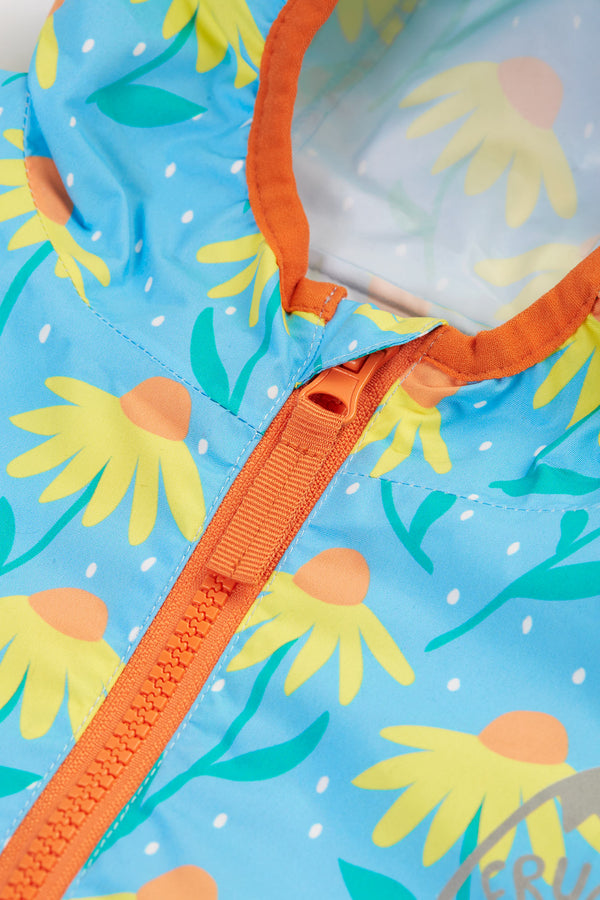 Children's Frugi Rain Coat: Echinacea Flowers  - Kid's Clothing
