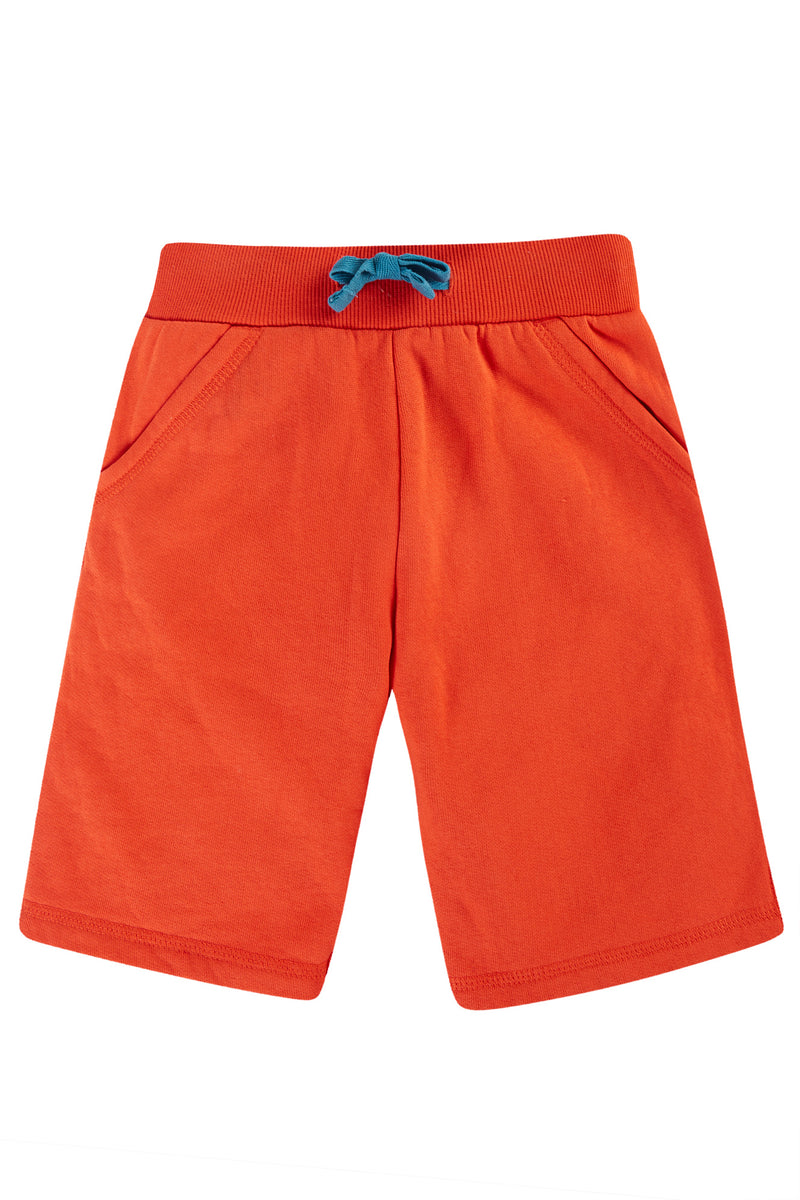 Children's Frugi Orangutan Orange Shorts - Kid's Clothing