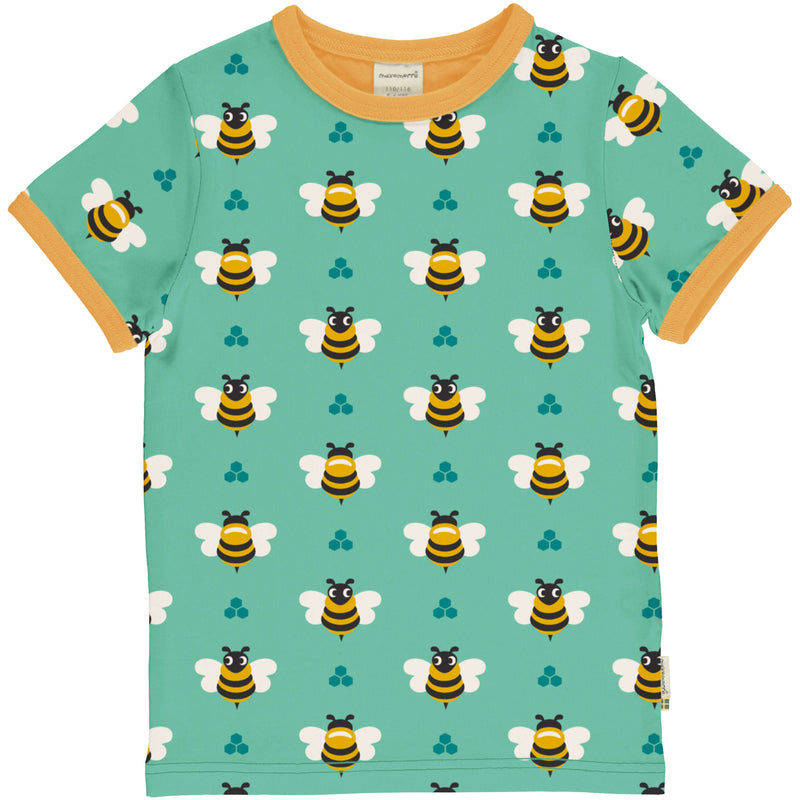 Maxomorra Organic Children's Top - Short Sleeved Bee