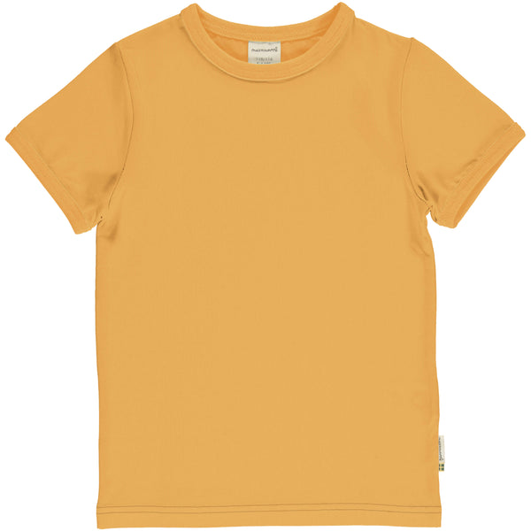 Maxomorra Organic Children's Top - Basic Short Sleeve Yellow