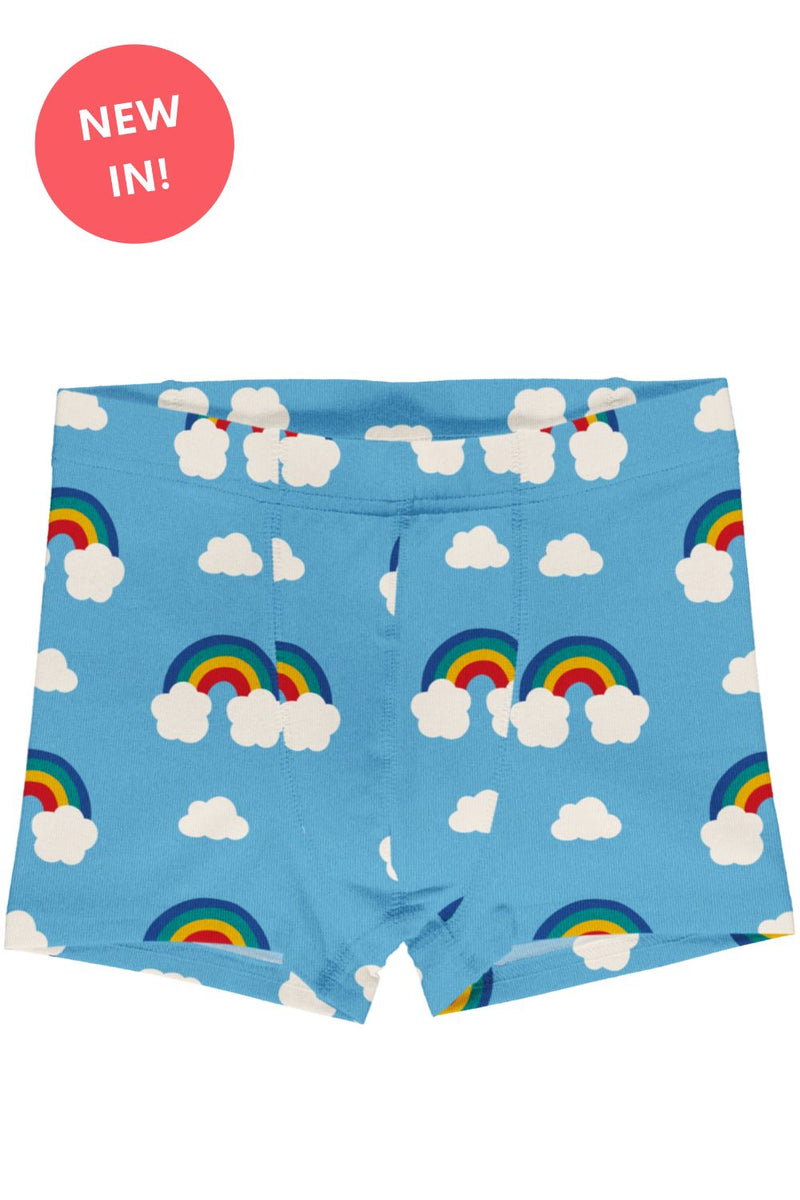 Maxomorra Organic Children's Boxer Shorts-  Rainbow Boxers