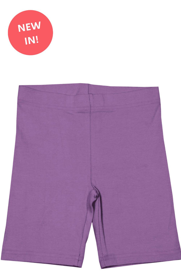 Maxomorra Shorts Cycling Solid Purple-Solid Purple Shorts