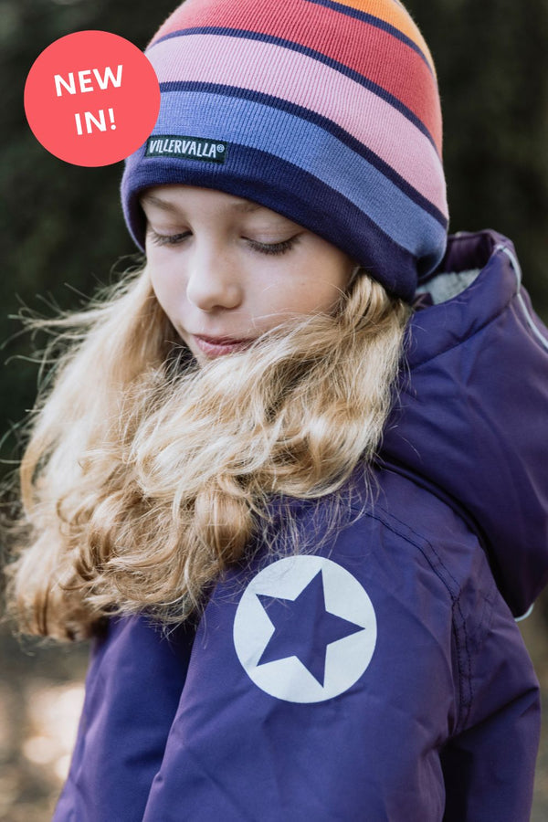 Kids Winter Coat - Parka Purple Mulberry Coat Villervalla