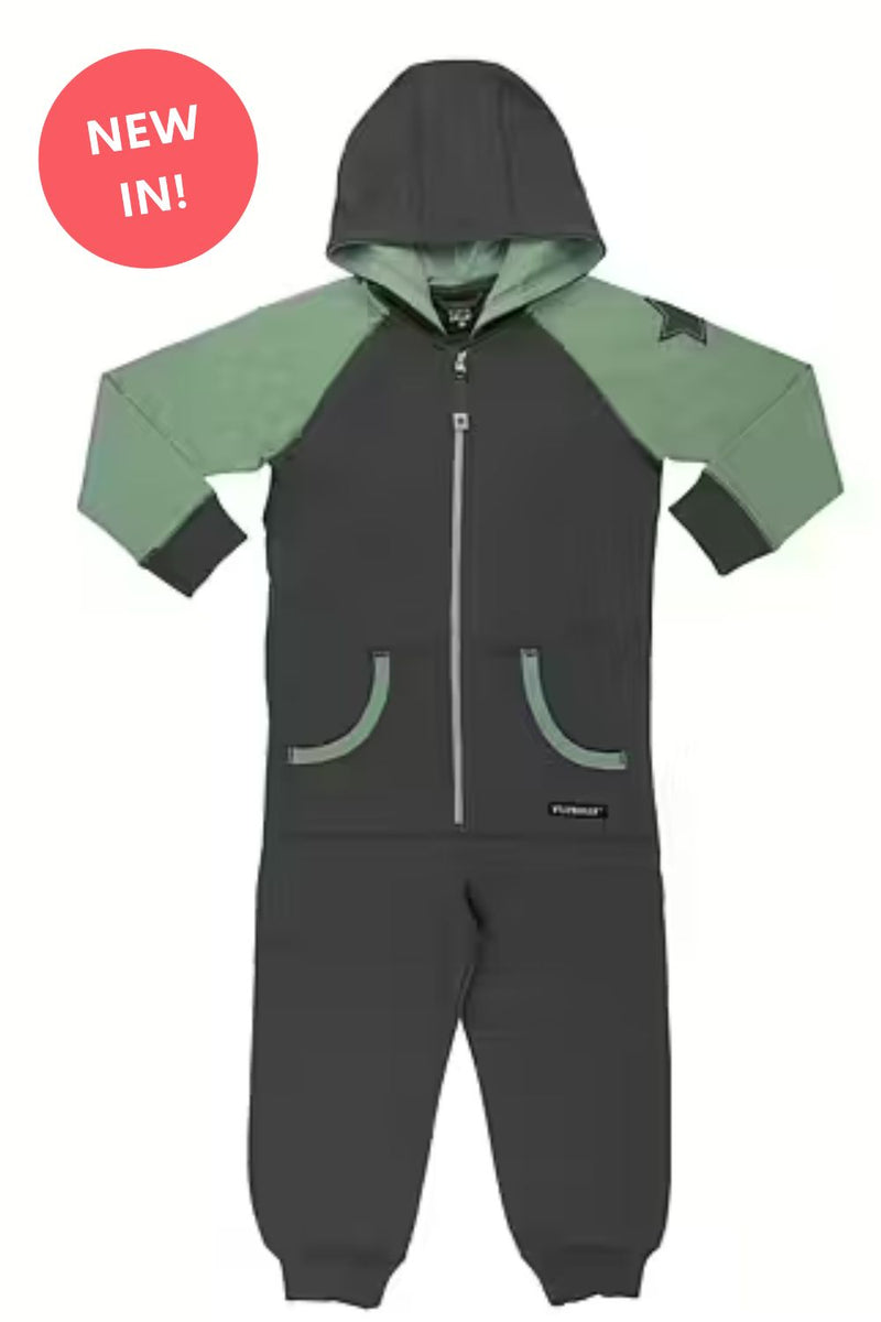 Kids All in one- Hooded overall- Green age 10-11 only - Villervalla