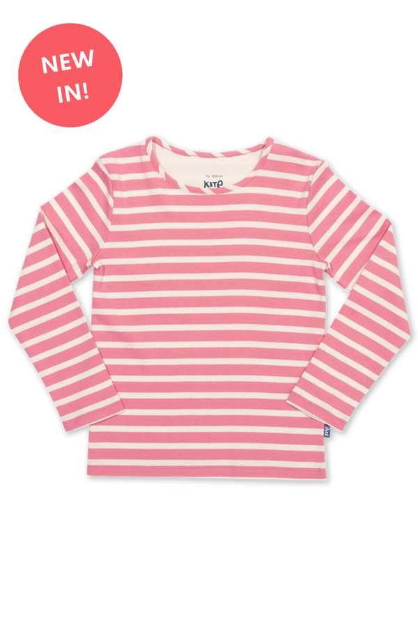 Kite Breton Dusty Pink Top- Organic Cotton-Children's Clothing
