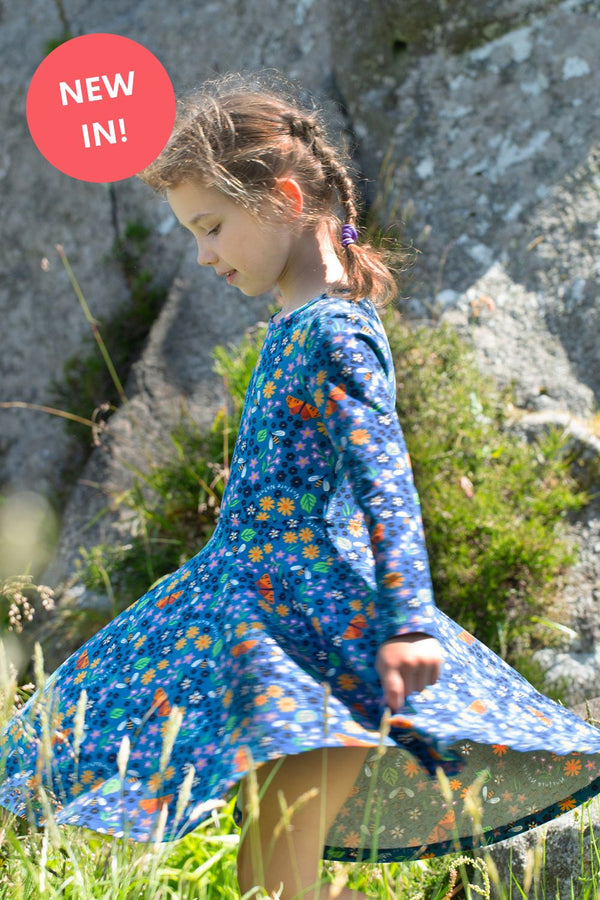Frugi Nurture Nature Skater Dress- Organic Cotton-Children's Clothing