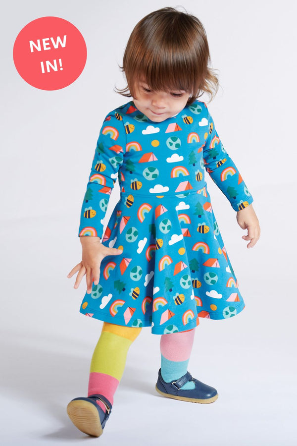 Frugi Sofia Skater Dress- All the things I love - Organic Cotton-Children's Clothing