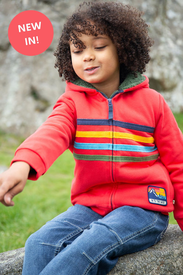 Frugi Ted Fleece Lined Hoody- Organic Cotton-Children's Clothing
