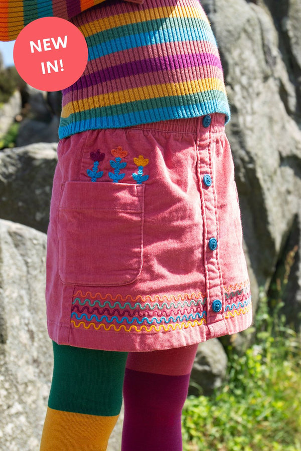 Cord skirt with buttons- Claudia- Frugi- Organic Cotton-Children's Clothing
