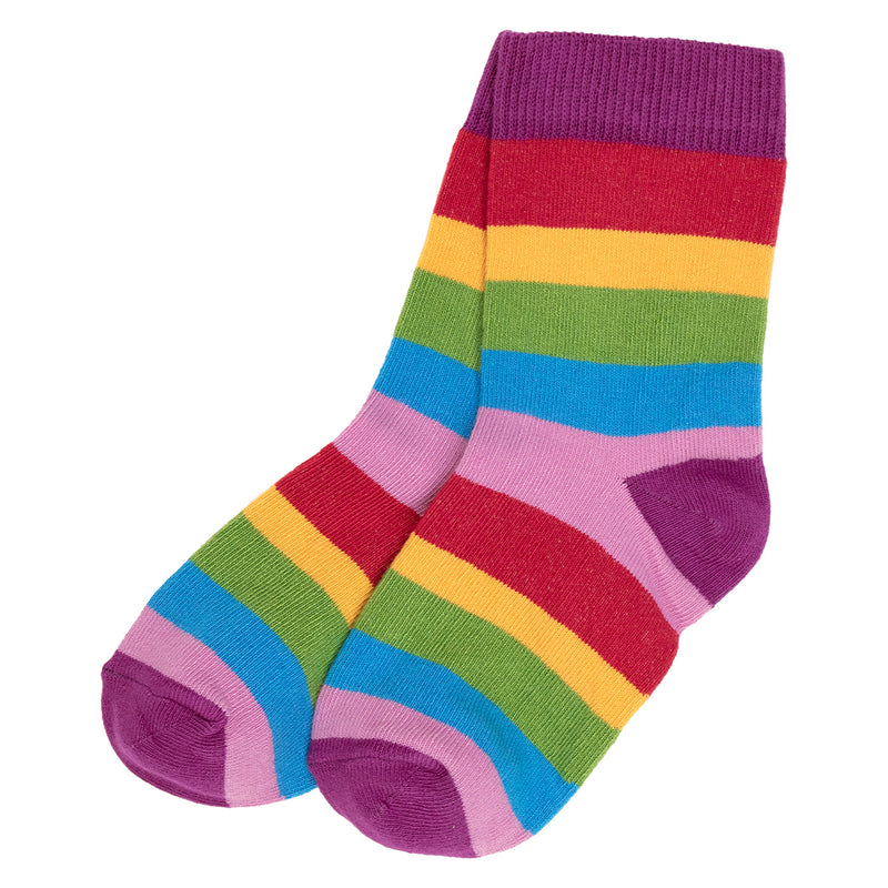 Villervalla Children's Socks-Acai Purple Stripe