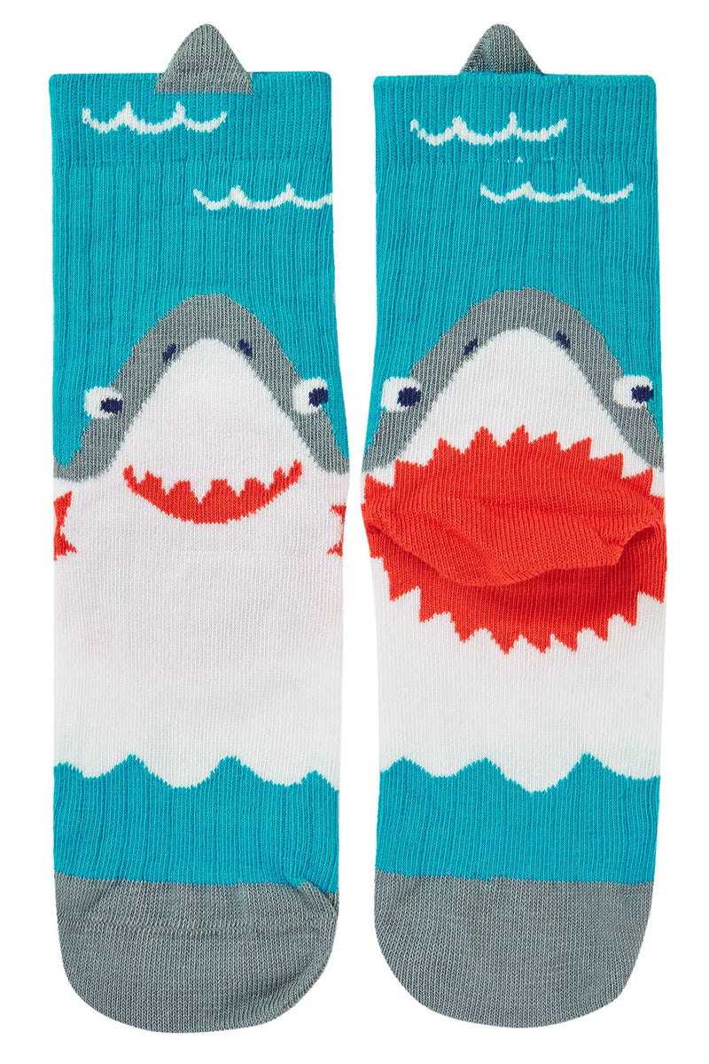 Organic Socks- Character Socks- Shark and squid Frugi -Kid's Clothing