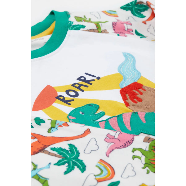 Children's Frugi Pyjamas: Jamie Jim Jams  Dinosaur and Volcanoes