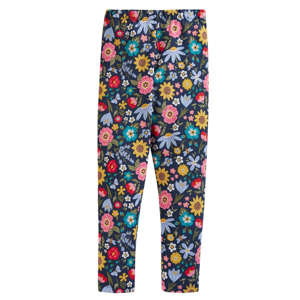 2 pack- Libby Leggings, Indigo Pollinators- Organic- Flowers- Children's Clothing