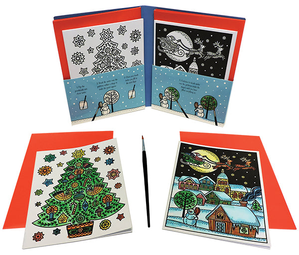 MAGIC PAINTING CHRISTMAS CARDS