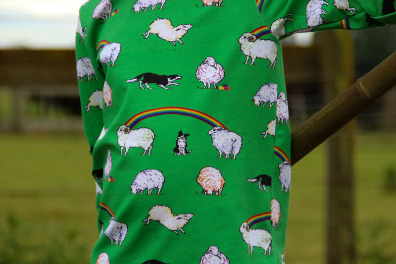 Sheep Green - Long Sleeved Top