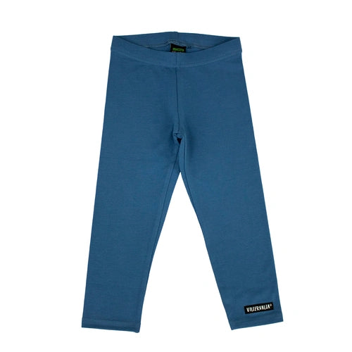Solid Dark Ocean Blue, Plain or Basic, Organic Cotton Leggings by Villervalla- NEW IN!