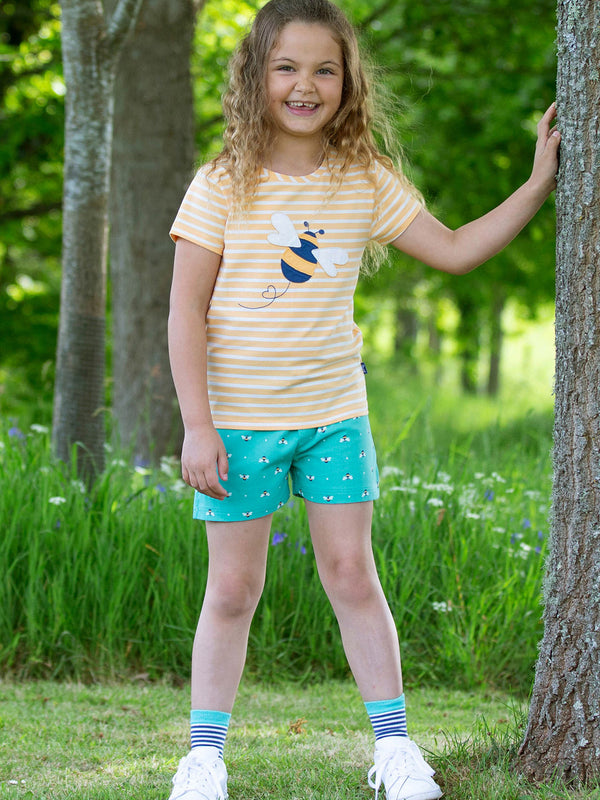 Kite Queen Bee- Organic shorts- Bee- Children's Clothing
