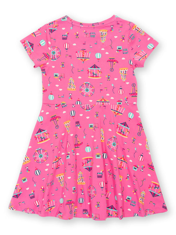 Kite Fun Fair Skater Pink Dress- Organic Dress- Fun Fair- Circus- Children's Clothing (3-4)