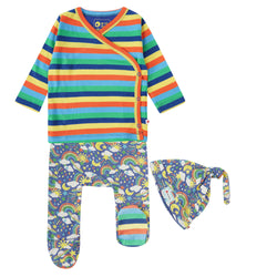 Piccalilly Organic Cotton 3 Piece baby set - Cosmic Weather (3-6m)
