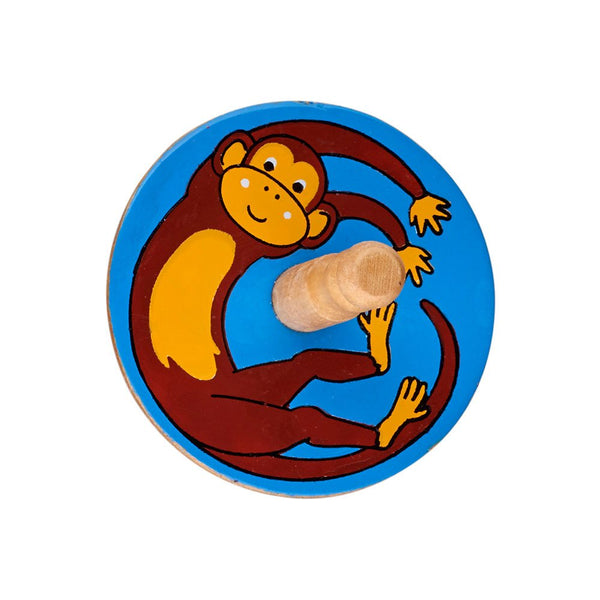Monkey spinning top