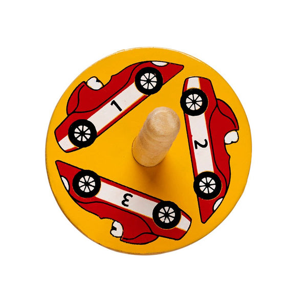 Cars spinning top