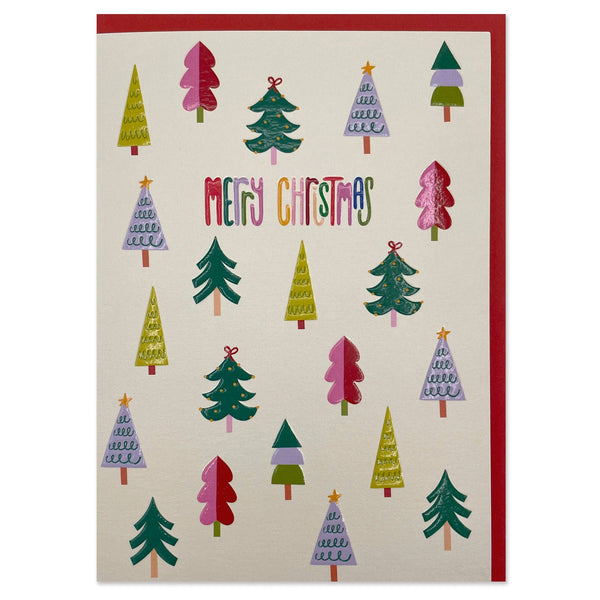 'Merry Christmas' tree card