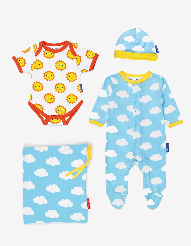 Baby Gift Set Cloud Print