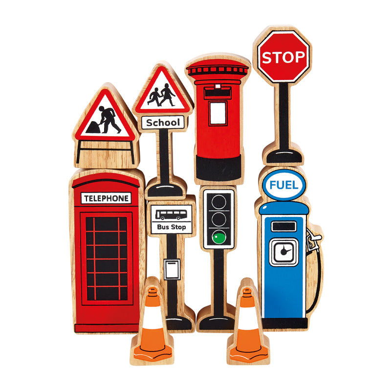 NEW IN! Town Signs playset - 10 pieces