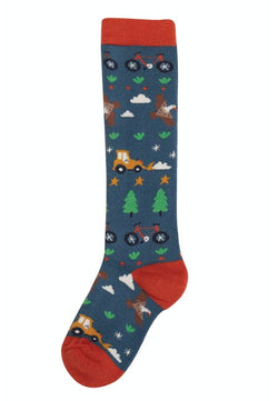 NEW IN ! Brilliant Boot Socks, India Ink Tractor Frugi AW21