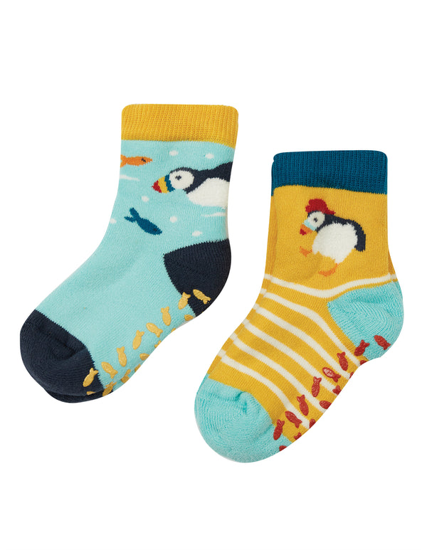 The National Trust Grippy Socks 2 Pack Puffin