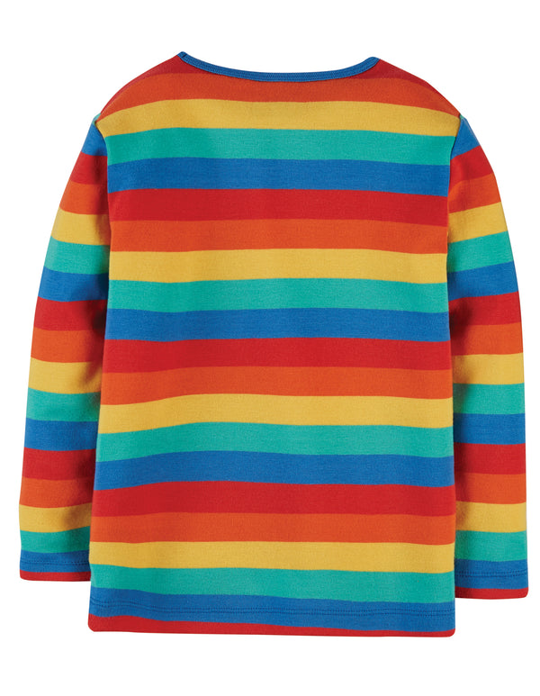 Frugi Long Sleeve Organic Cotton Rainbow Top