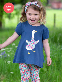 Kite Goosey Tunic- Organic Tunic- Goose- Children's Clothing