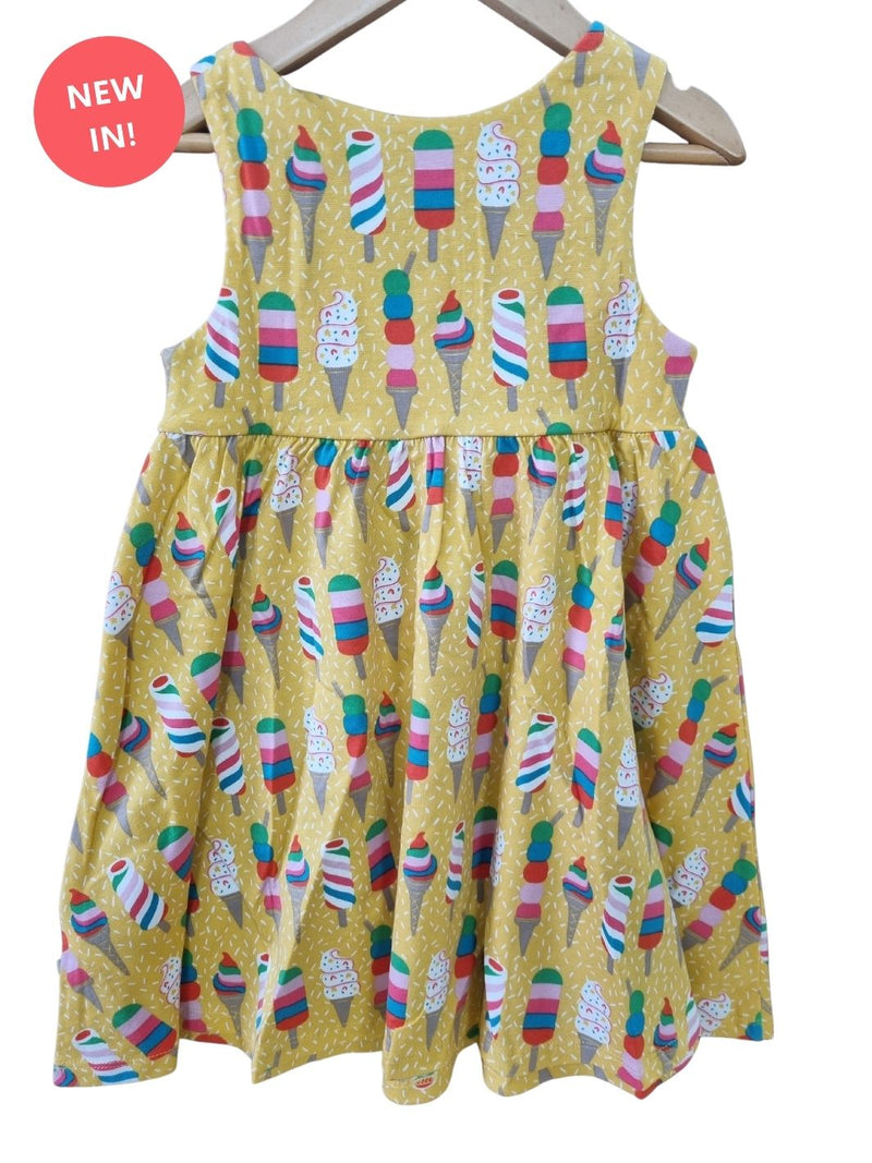 *Indie Exclusive* Frugi Spring Rainbow Sprinkles Dress- Organic- Ice-cream and sprinkles- Children's Clothing