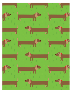 Sausage Dog Wrapping Paper