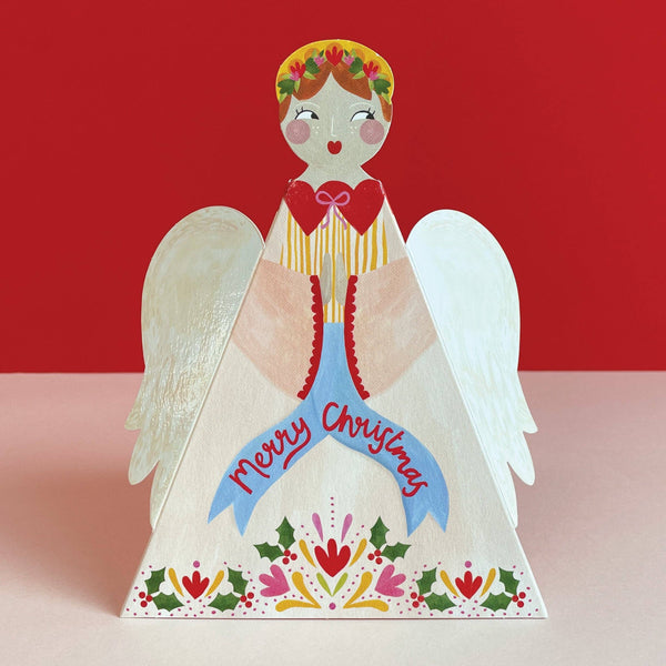 '3D Fold out Angel' Christmas card