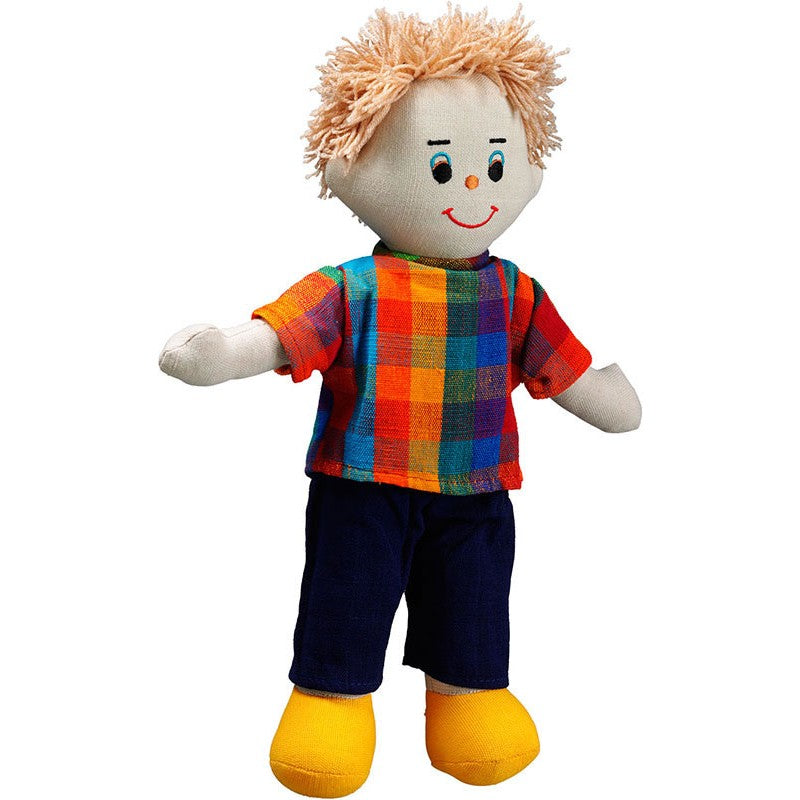 Dad Doll- white skin blonde hair (clothing colour/design may vary)