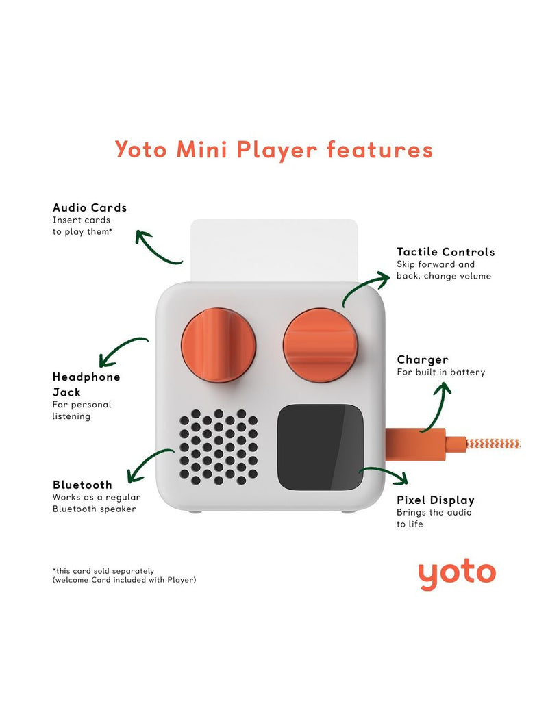 Yoto Player Mini- NEW IN! Audio Srceenless Story Book Player